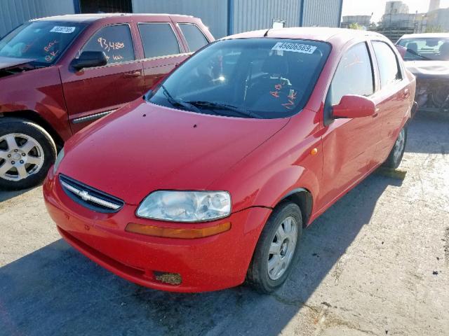 KL1TJ52644B246804 - 2004 CHEVROLET AVEO LS RED photo 2