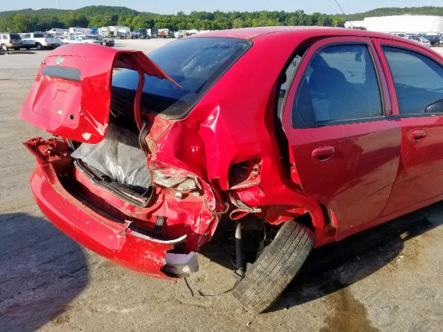 KL1TJ52644B246804 - 2004 CHEVROLET AVEO LS RED photo 9