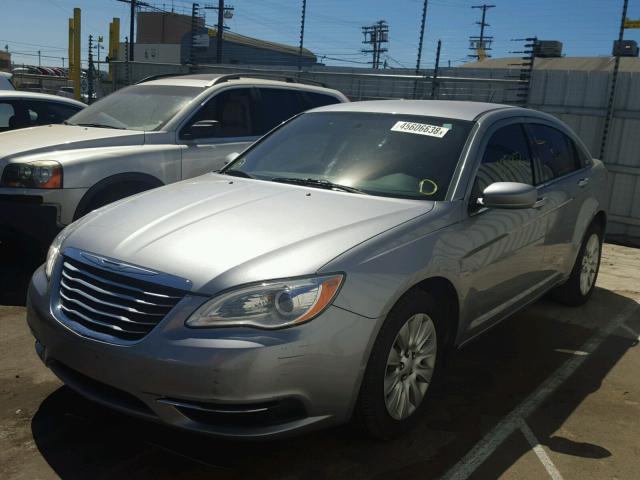 1C3CCBAB8EN230268 - 2014 CHRYSLER 200 LX GRAY photo 2