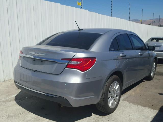 1C3CCBAB8EN230268 - 2014 CHRYSLER 200 LX GRAY photo 4