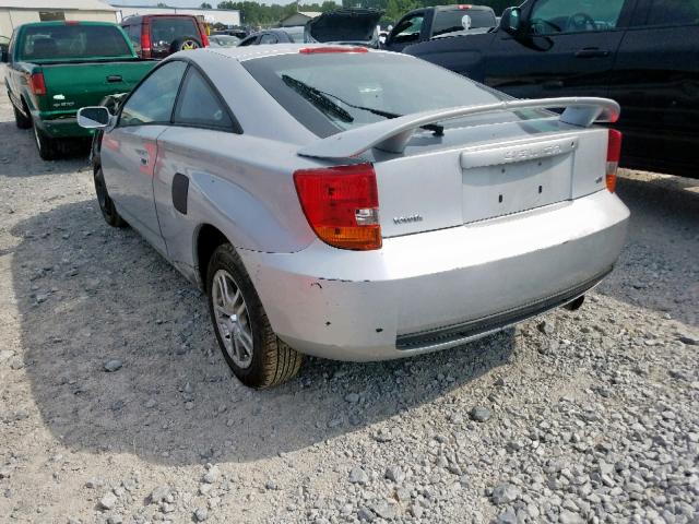 JTDDR32T130147528 - 2003 TOYOTA CELICA GT GRAY photo 3