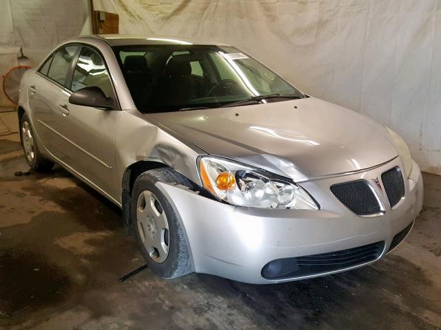 1G2ZF58B574232111 - 2007 PONTIAC G6 VALUE L SILVER photo 1