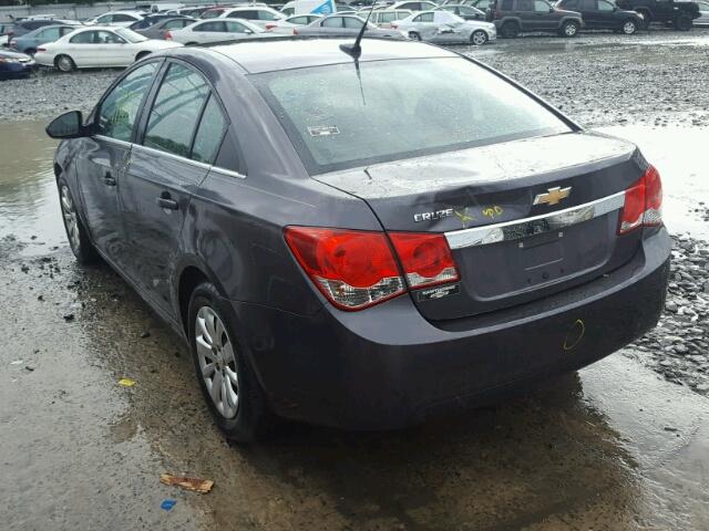 1G1PC5SH9B7126592 - 2011 CHEVROLET CRUZE LS GRAY photo 3