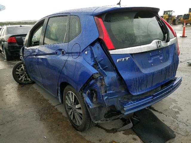 JHMGK5H77GX013013 - 2016 HONDA FIT EX BLUE photo 3