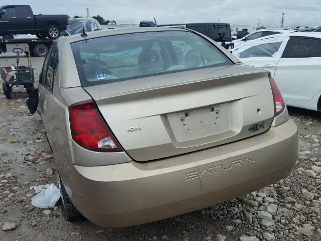 1G8AL55F47Z159772 - 2007 SATURN ION LEVEL GOLD photo 3