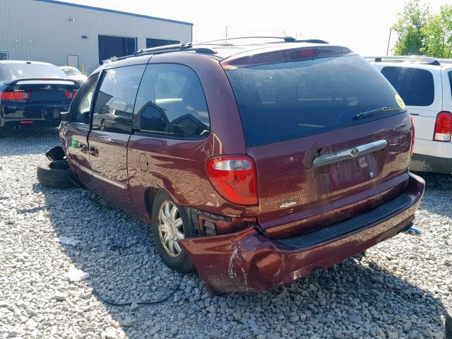 2A4GP54L07R185396 - 2007 CHRYSLER TOWN & COU RED photo 3