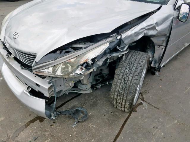 JTHBA30G155074699 - 2005 LEXUS ES 330 SILVER photo 9