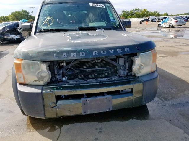 SALAD24496A409899 - 2006 LAND ROVER LR3 SE GREEN photo 9