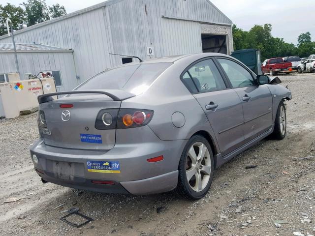 JM1BK323061404284 - 2006 MAZDA 3 S GRAY photo 4