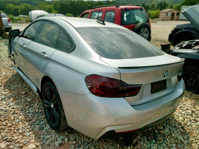 WBA4B1C54FD418259 - 2015 BMW 435 I SILVER photo 3