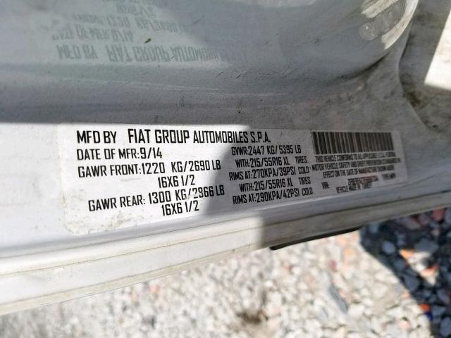 ZFBERFAT7F6190704 - 2015 RAM PROMASTER 白色 照片 10