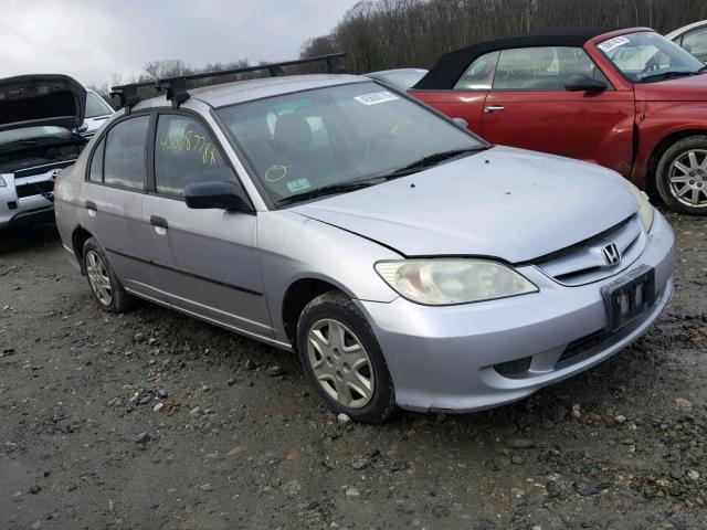 2HGES16365H567020 - 2005 HONDA CIVIC DX V SILVER photo 1