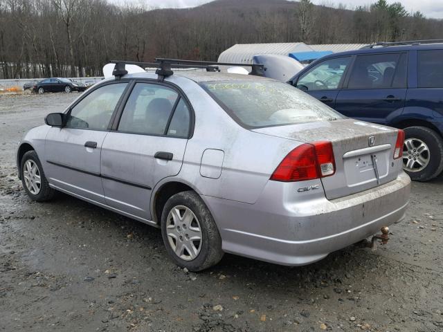 2HGES16365H567020 - 2005 HONDA CIVIC DX V SILVER photo 3