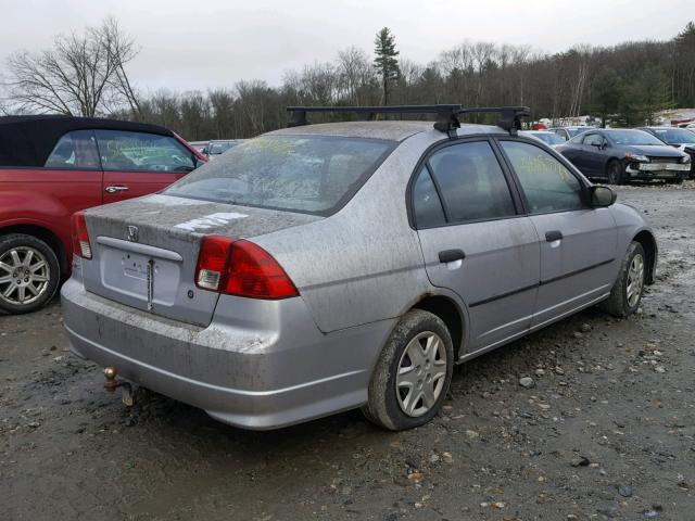 2HGES16365H567020 - 2005 HONDA CIVIC DX V SILVER photo 4