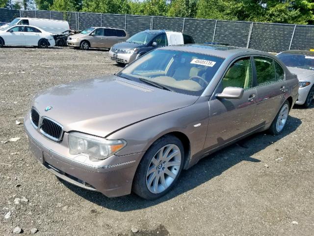 WBAGN63483DR14847 - 2003 BMW 745 LI BEIGE photo 2