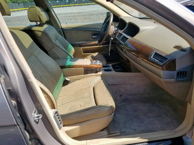 WBAGN63483DR14847 - 2003 BMW 745 LI BEIGE photo 5