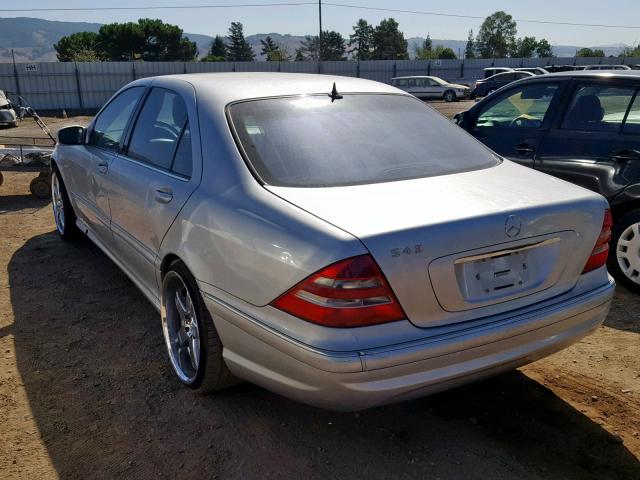 WDBNG70J51A222675 - 2001 MERCEDES-BENZ S 430 SILVER photo 3