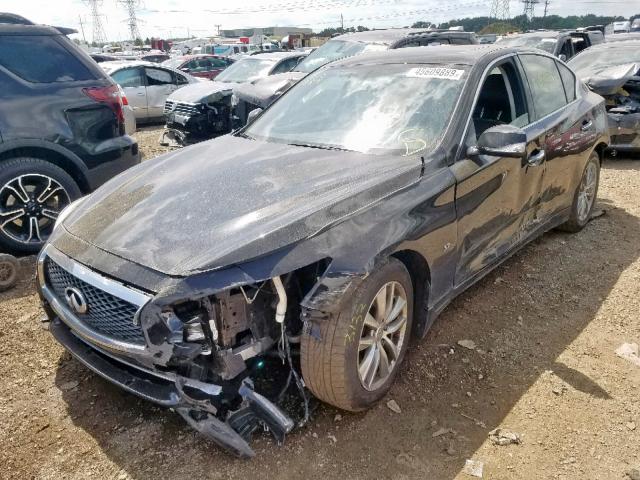 JN1BV7AR1EM691462 - 2014 INFINITI Q50 BASE BLACK photo 2