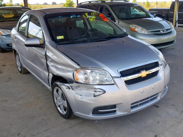 KL1TD5DE4AB087998 - 2010 CHEVROLET AVEO LS SILVER photo 1