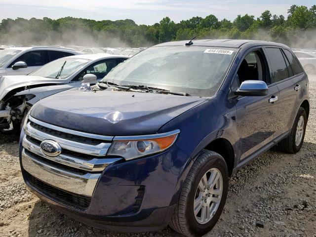 2FMDK3GC9CBA71810 - 2012 FORD EDGE SE BLUE photo 2