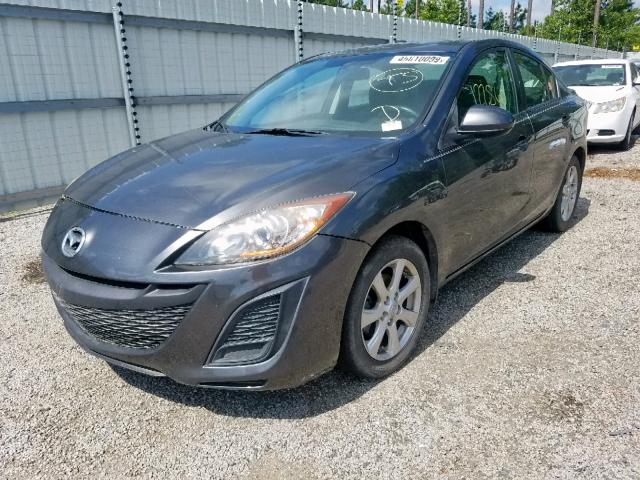 JM1BL1VF4B1412941 - 2011 MAZDA 3 I GRAY photo 2