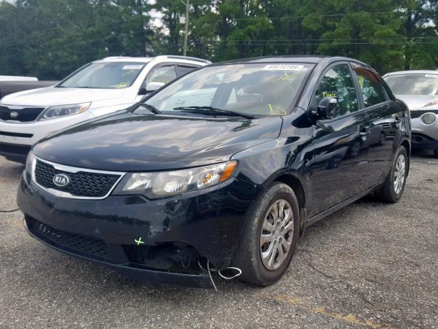 KNAFU4A26C5516227 - 2012 KIA FORTE EX BLACK photo 2