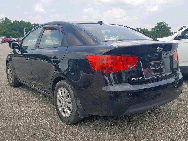 KNAFU4A26C5516227 - 2012 KIA FORTE EX BLACK photo 3