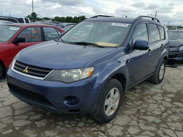 JA4MS31XX7U011836 - 2007 MITSUBISHI OUTLANDER GRAY photo 2