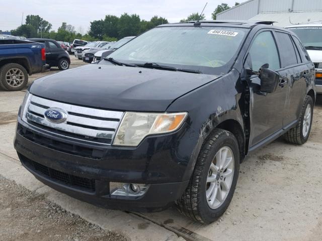 2FMDK38C47BA57768 - 2007 FORD EDGE SEL BLACK photo 2