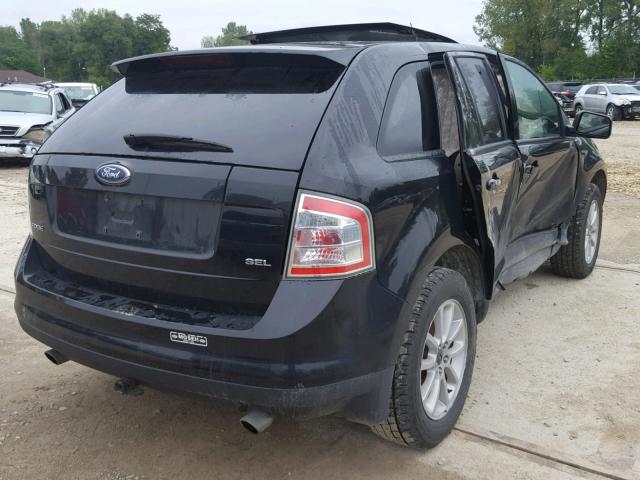 2FMDK38C47BA57768 - 2007 FORD EDGE SEL BLACK photo 4