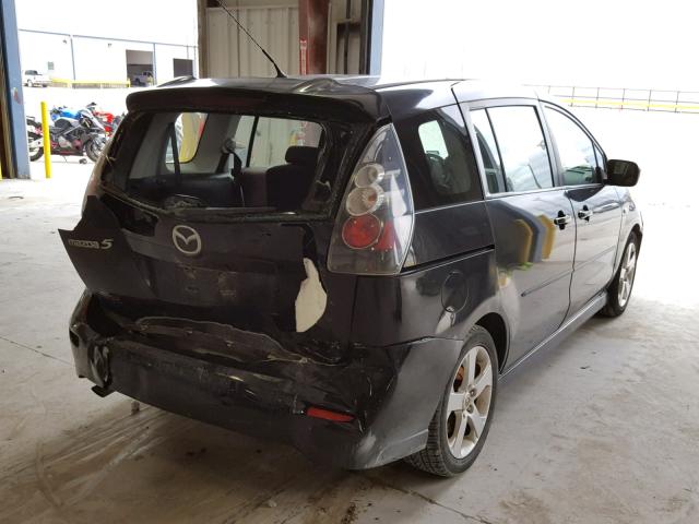 JM1CR293170144288 - 2007 MAZDA 5 BLACK photo 4