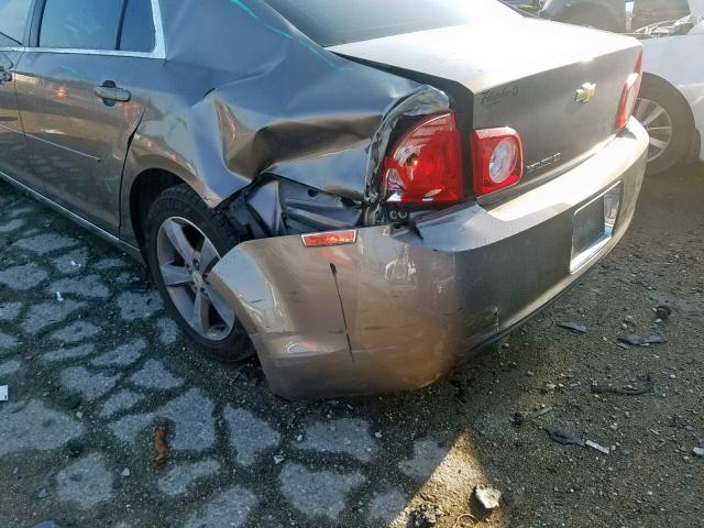 1G1ZC5E1XBF354453 - 2011 CHEVROLET MALIBU 1LT CHARCOAL photo 9