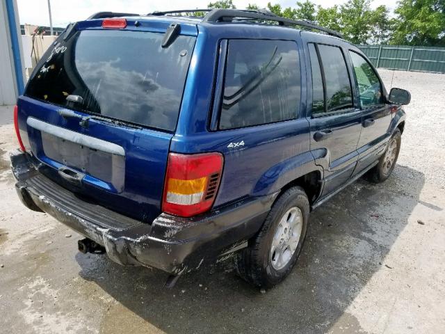 1J4GW48S0YC230927 - 2000 JEEP GRAND CHER BLUE photo 4