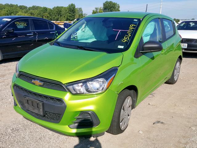 KL8CB6SA2GC603548 - 2016 CHEVROLET SPARK LS GREEN photo 2