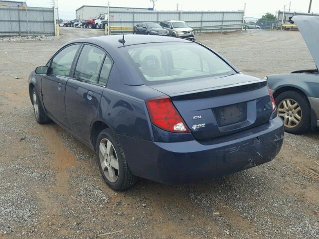 1G8AL55F77Z163556 - 2007 SATURN ION LEVEL BLUE photo 3
