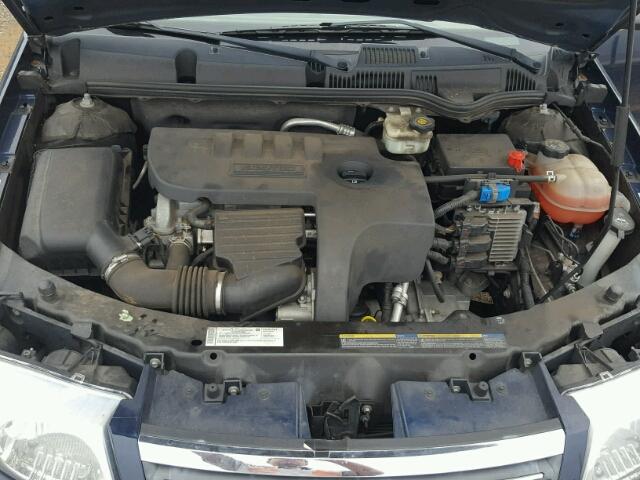 1G8AL55F77Z163556 - 2007 SATURN ION LEVEL BLUE photo 7