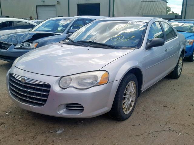 1C3EL56R14N324295 - 2004 CHRYSLER SEBRING LX SILVER photo 2