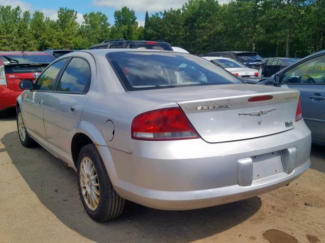 1C3EL56R14N324295 - 2004 CHRYSLER SEBRING LX SILVER photo 3