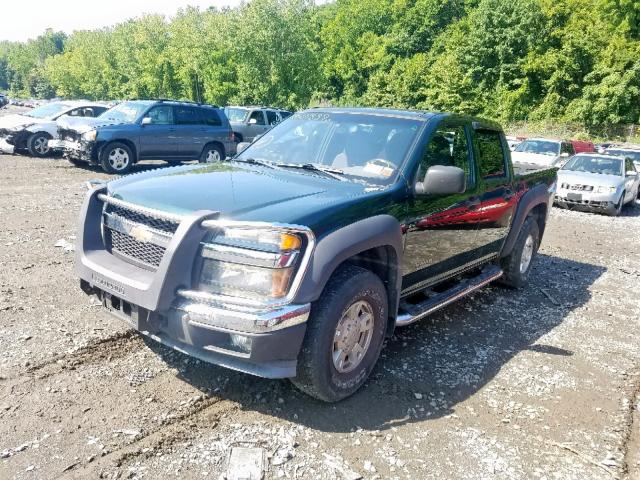 1GCDT136158108943 - 2005 CHEVROLET COLORADO GREEN photo 2