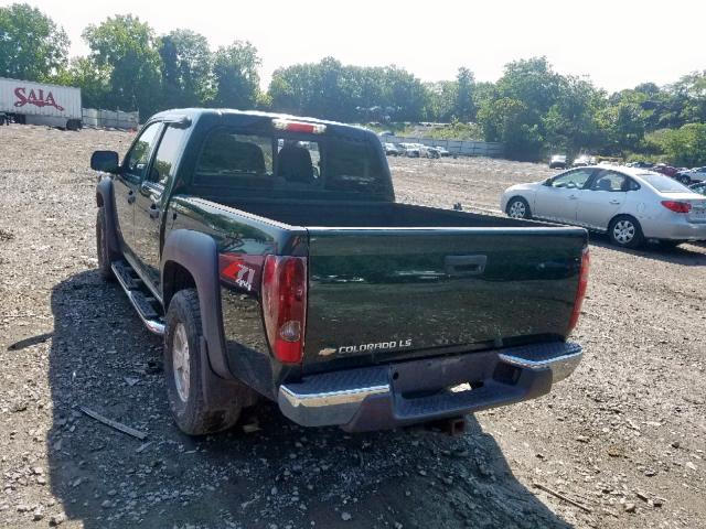 1GCDT136158108943 - 2005 CHEVROLET COLORADO GREEN photo 3