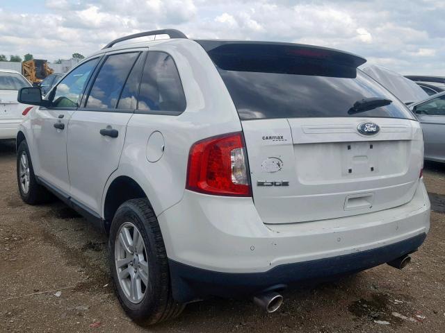 2FMDK3GC1BBA33700 - 2011 FORD EDGE SE WHITE photo 3