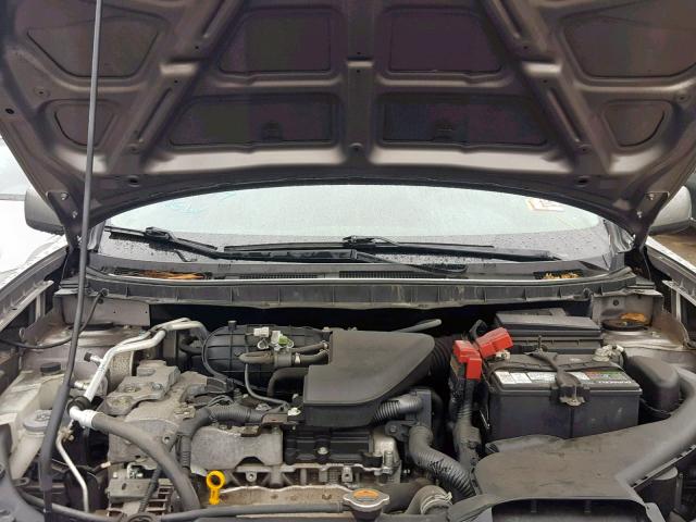 JN8AS5MV1DW656183 - 2013 NISSAN ROGUE S GRAY photo 7