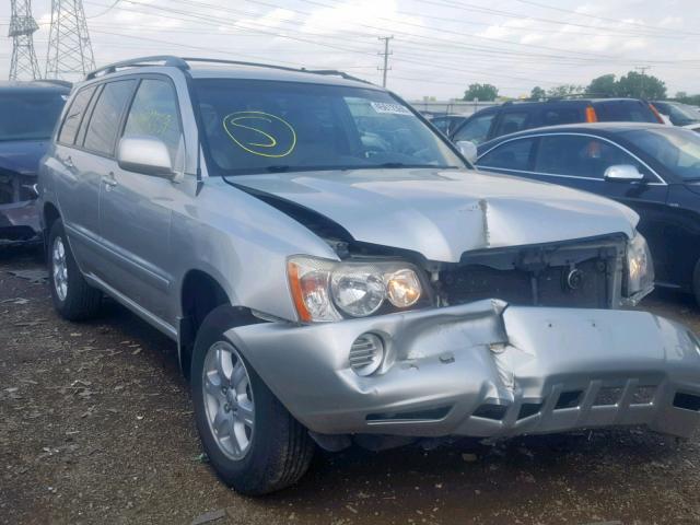 JTEHF21A410029311 - 2001 TOYOTA HIGHLANDER SILVER photo 1