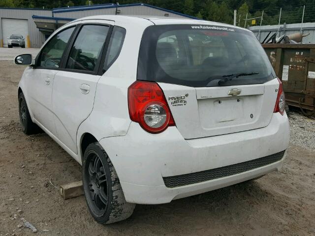 KL1TD6DE1BB155147 - 2011 CHEVROLET AVEO LS WHITE photo 3