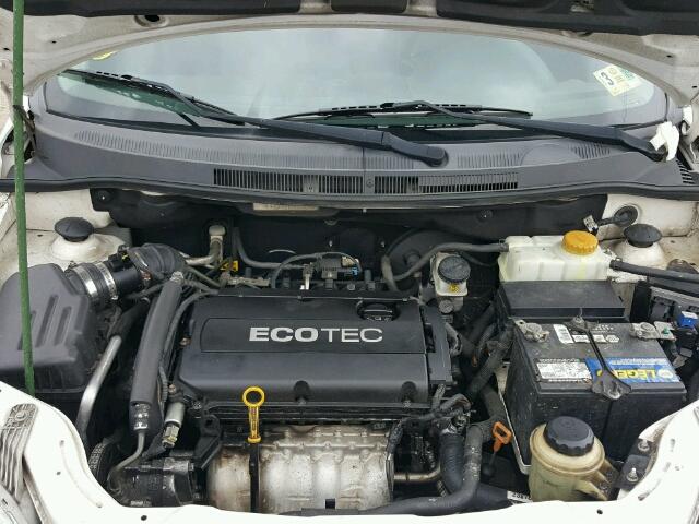 KL1TD6DE1BB155147 - 2011 CHEVROLET AVEO LS WHITE photo 7