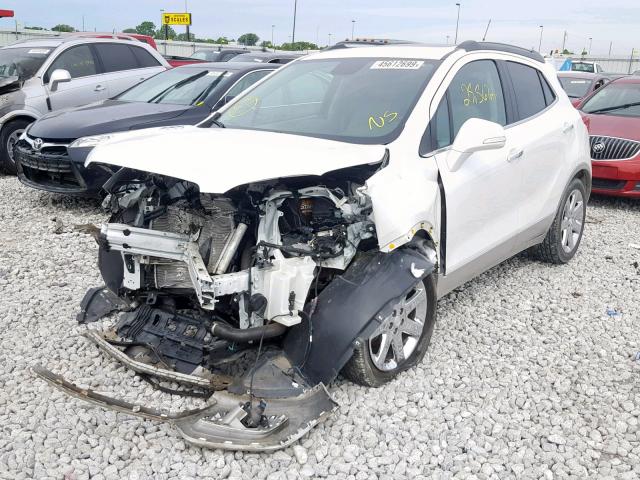 KL4CJCSB8EB759415 - 2014 BUICK ENCORE WHITE photo 2