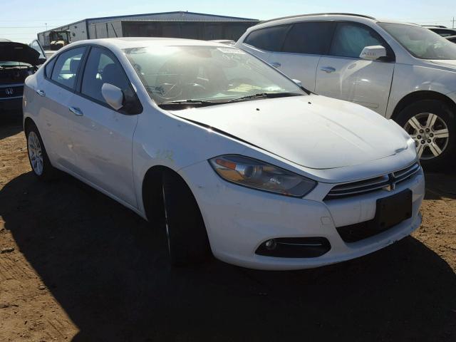 1C3CDFCH7DD299172 - 2013 DODGE DART LIMIT WHITE photo 1