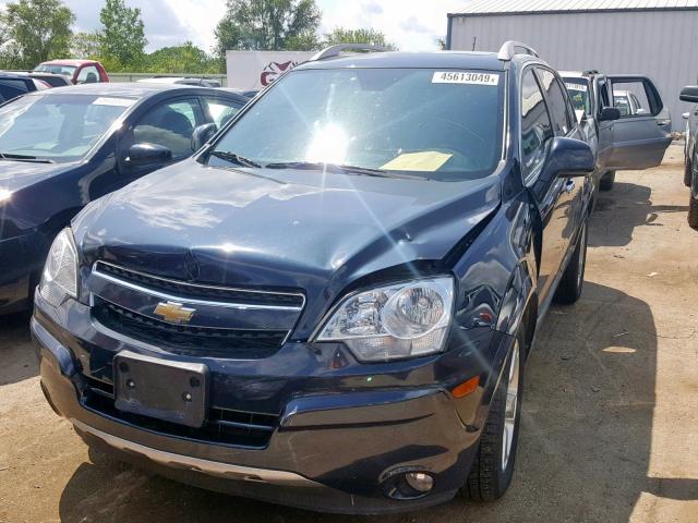 3GNAL3EK2ES631833 - 2014 CHEVROLET CAPTIVA LT BLUE photo 2