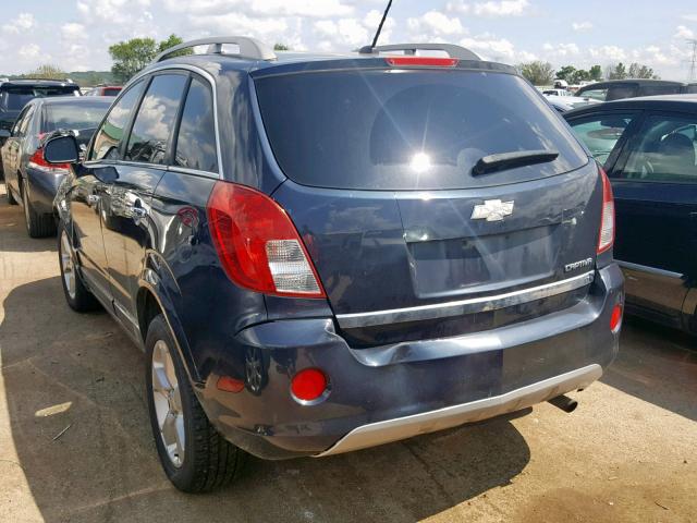 3GNAL3EK2ES631833 - 2014 CHEVROLET CAPTIVA LT BLUE photo 3