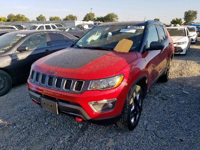 3C4NJDDB0JT451620 - 2018 JEEP COMPASS TR RED photo 2